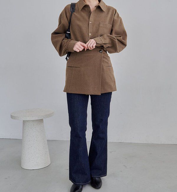  「ラップレイヤードシャツ」|シャツ・ブラウス|