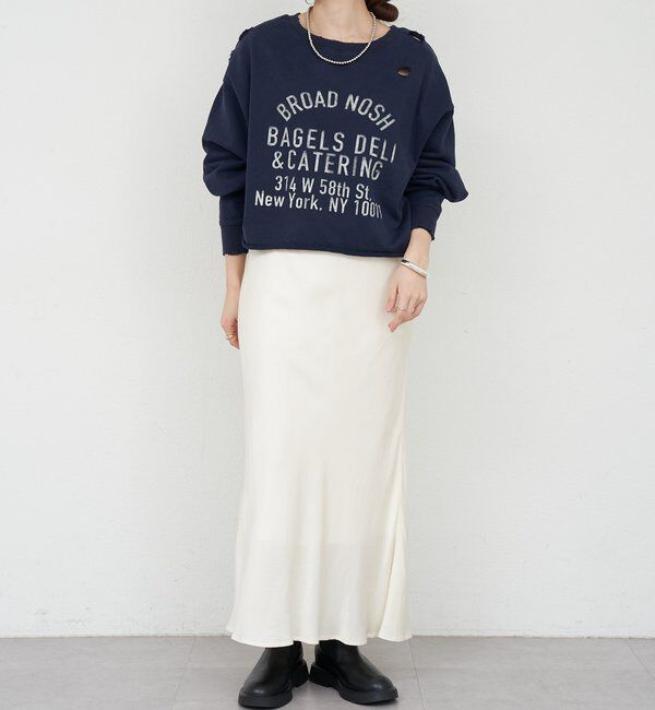  「ダメージロゴスウェット」|Tシャツ・カットソー|