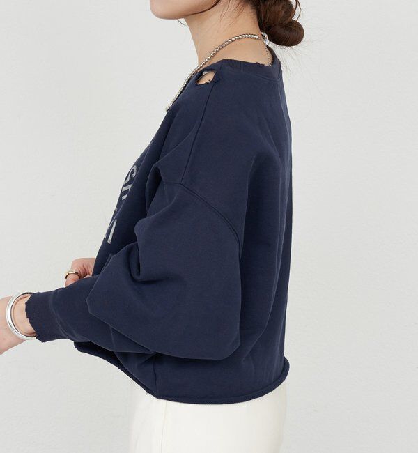  「ダメージロゴスウェット」|Tシャツ・カットソー|