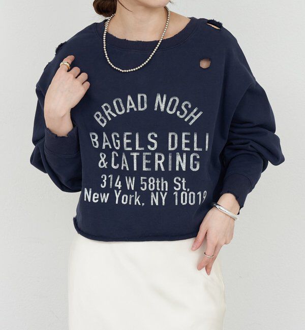  「ダメージロゴスウェット」|Tシャツ・カットソー|