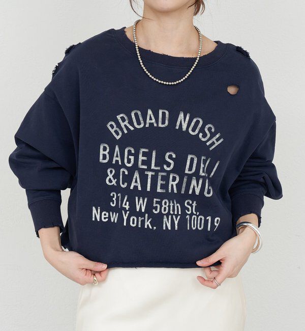  「ダメージロゴスウェット」|Tシャツ・カットソー|