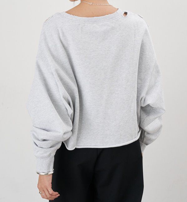  「ダメージロゴスウェット」|Tシャツ・カットソー|