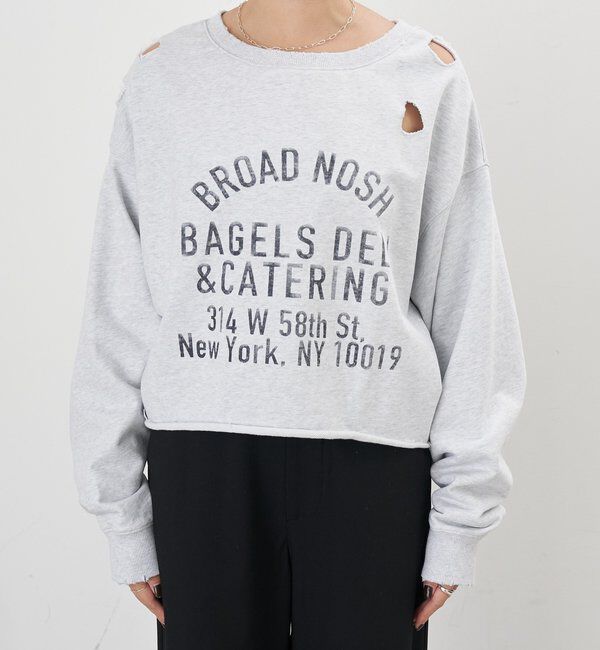  「ダメージロゴスウェット」|Tシャツ・カットソー|