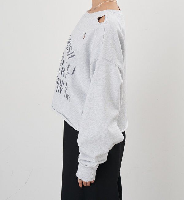  「ダメージロゴスウェット」|Tシャツ・カットソー|