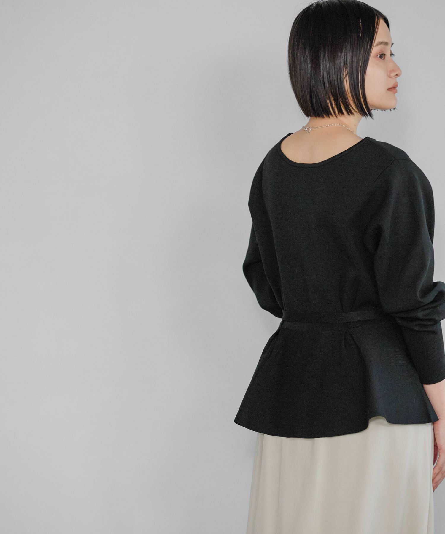 A part by 「【WEB限定】2WAYペプラムニットカーディガン」|カーディガン|