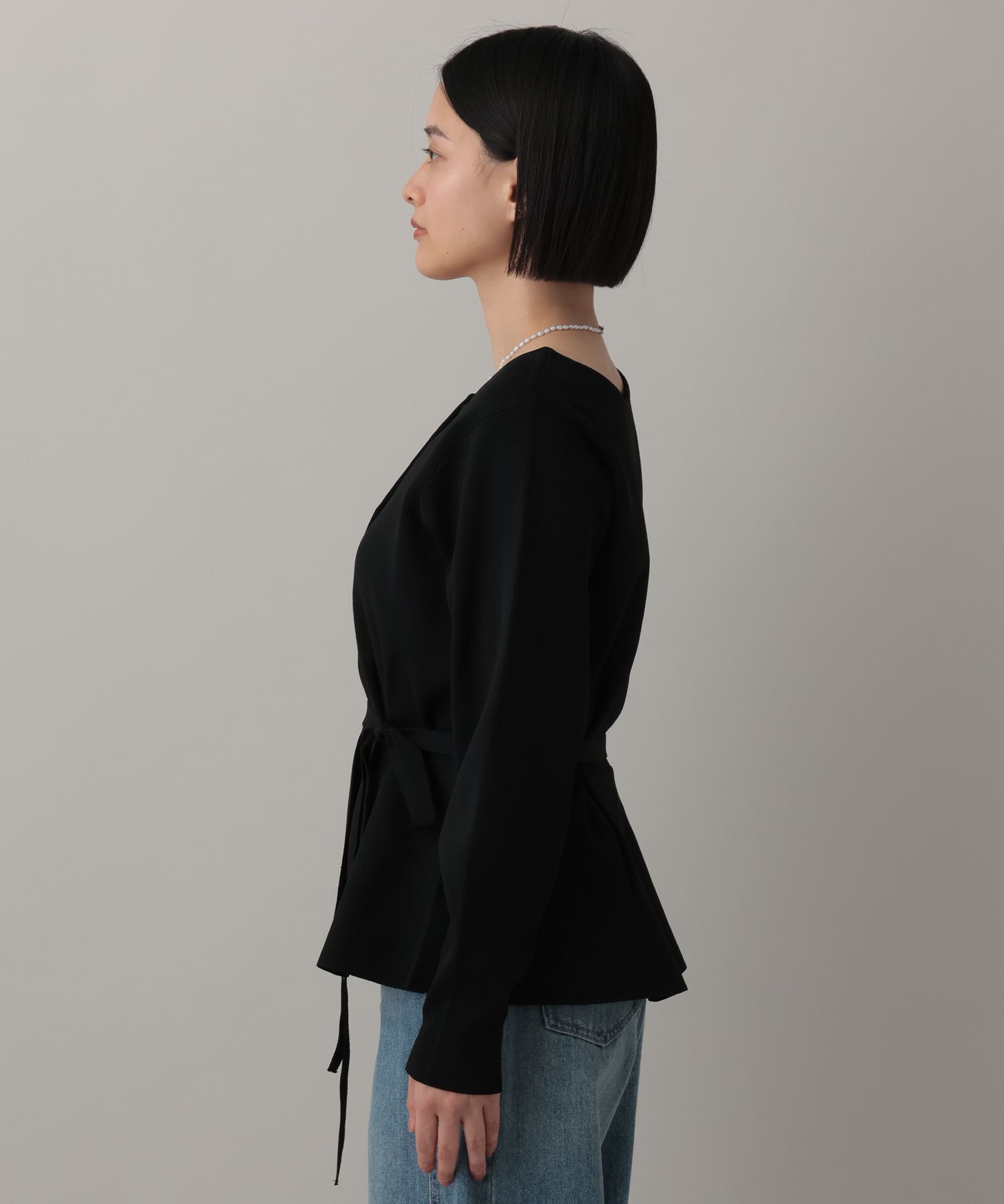 A part by 「【WEB限定】2WAYペプラムニットカーディガン」|カーディガン|