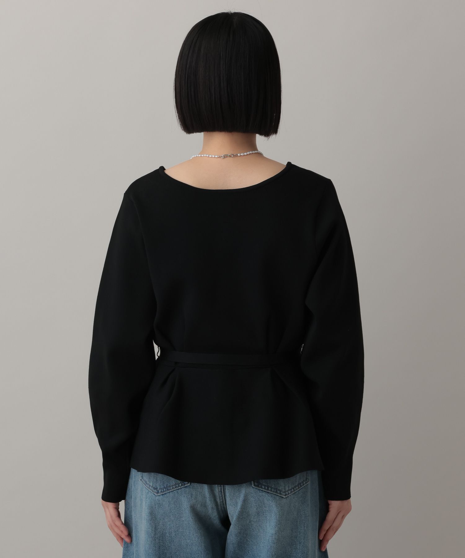 A part by 「【WEB限定】2WAYペプラムニットカーディガン」|カーディガン|