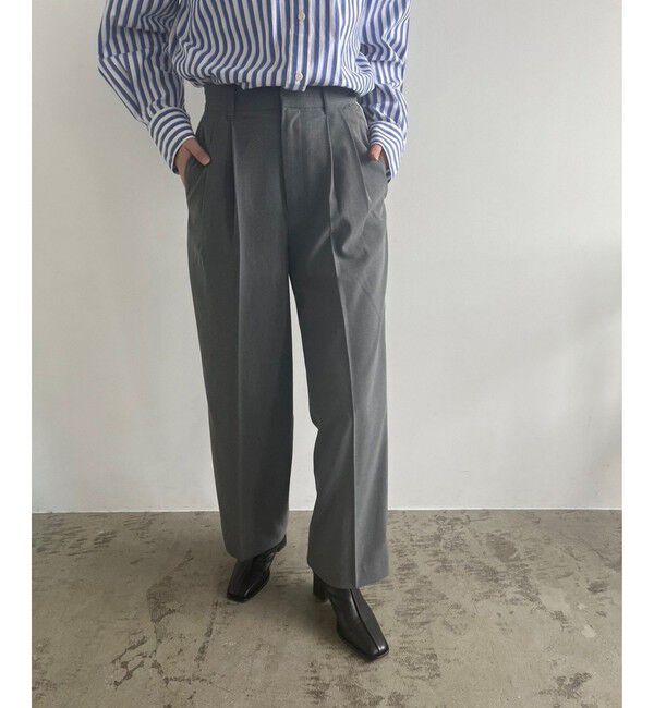 LOWRYS FARM「ＴＲスタイルＵＰワイドパンツ」|チノ|