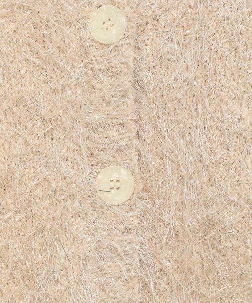 LOWRYS FARM「【ご自身の体形に合わせて選べるショート＆ロング丈あり】ラメシャギーカーディガンＬＳ」|カーディガン|