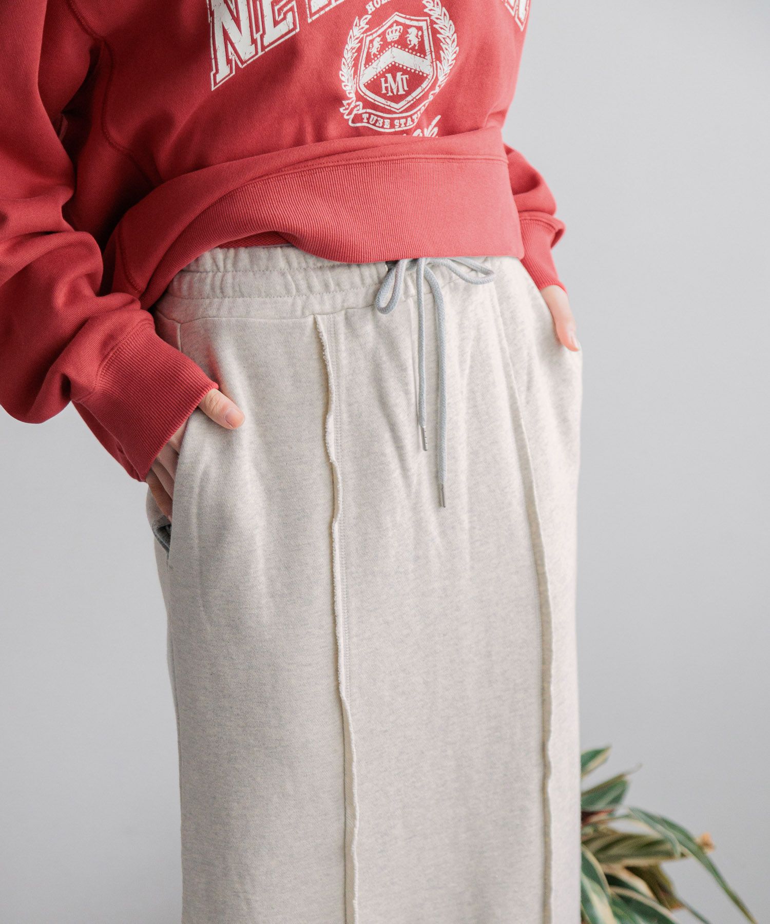 LOWRYS FARM「リメイクスウェットタイトスカート」|スカート|