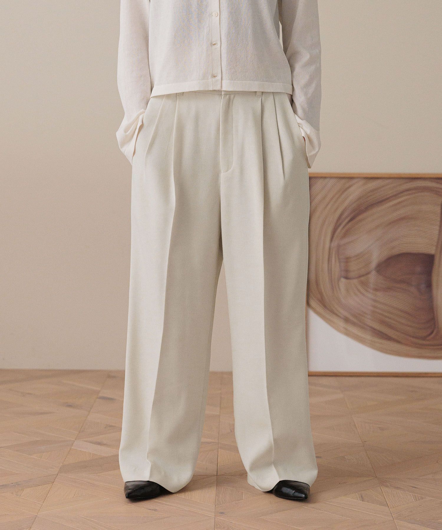 LOWRYS FARM「ＴＲワイドパンツ」|チノ|NTL