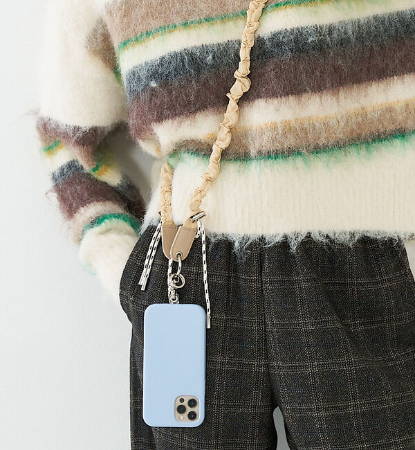 collex「【WEB限定】【BEAURE/ヴュレ】ナイロンギャザーモバイルストラップ」|モバイルケース|アイボリー