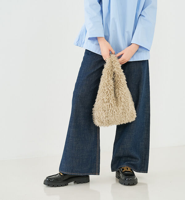 collex「【WEB限定】【EARTH MADE】CURLY FUR MARCHEBAG フ」|ハンドバッグ|