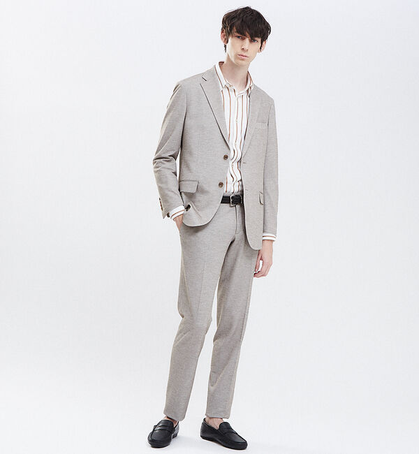 ABAHOUSE「【Recency of Mine】FLEX パリネハニカム パンツ」|スラックス|