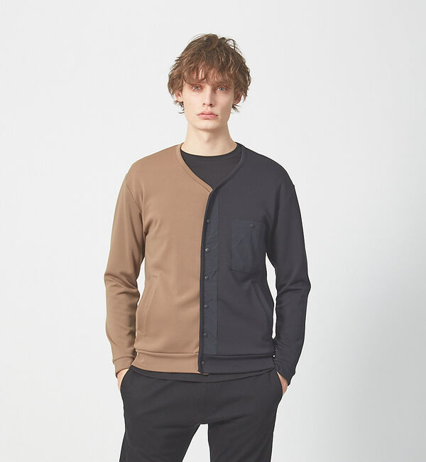 ABAHOUSE「バイカラー カーディガン」|カーディガン|