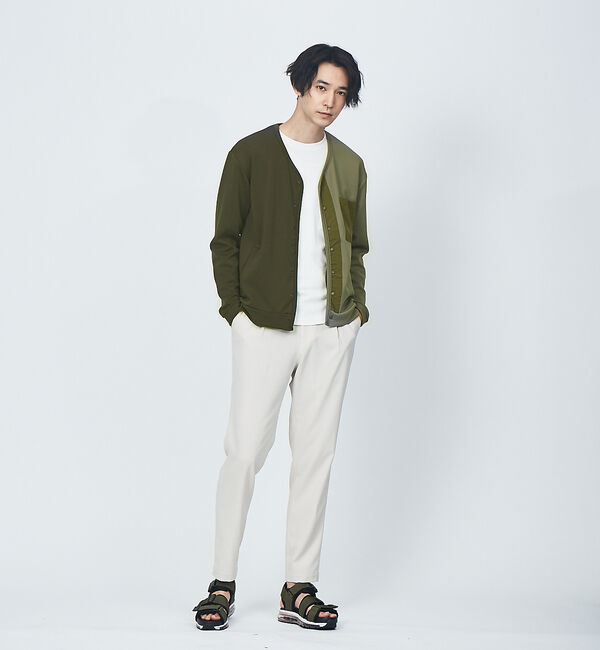 ABAHOUSE「バイカラー カーディガン」|カーディガン|