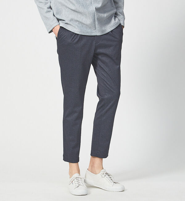 ABAHOUSE「Circle Mova ポンチツイル プリントパンツ」|その他|ネイビー