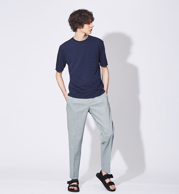 ABAHOUSE「【FLEX COOL】超接触冷感 スムース クルーネック Tシャツ」|Tシャツ・カットソー|