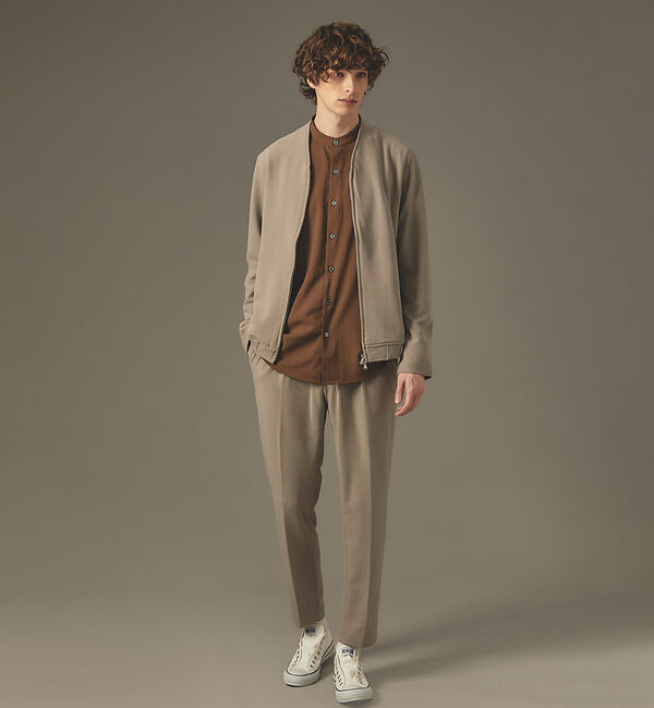 ABAHOUSE「ツイルジャージ イージーパンツスラックス」|スラックス|