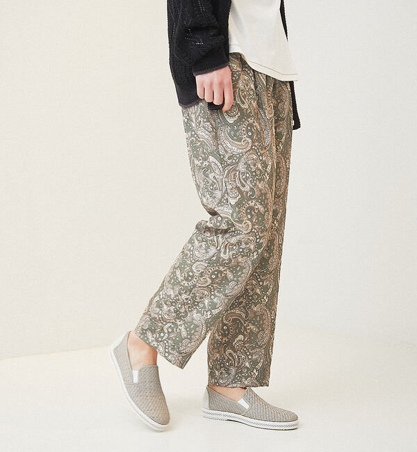 ABAHOUSE「ロンシャンプリント 総柄イージーパンツ」|その他|ベージュ系その他1