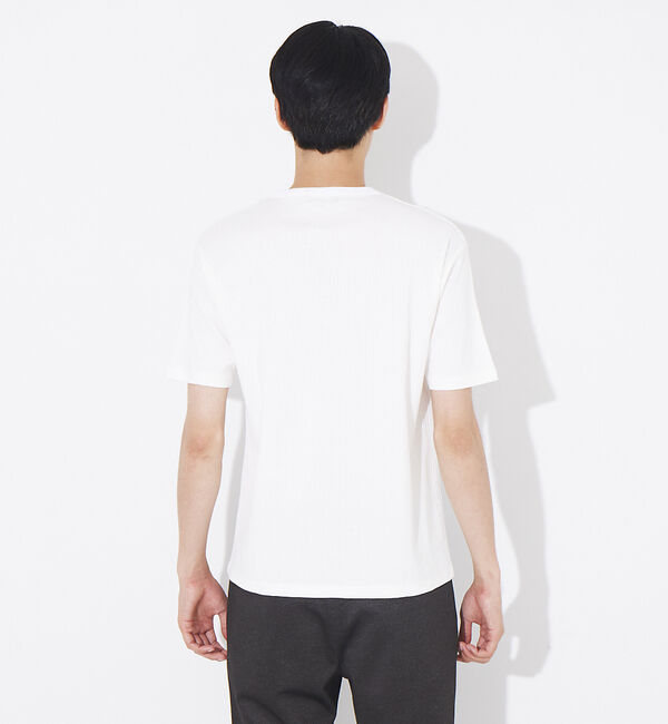 ABAHOUSE「ULTIMA 針抜き フライス クルーネック 半袖 ポケット Tシャツ」|Tシャツ・カットソー|