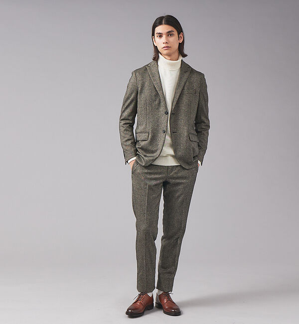 ABAHOUSE「【セットアップ対応/FLEX PANTS】オーロラ ツイード ストレッチ イージ」|その他|