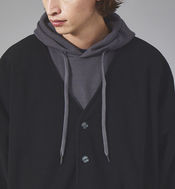 ABAHOUSE「【WEB限定】Discusマイクロフリース オーバーサイズカーディガン」|カーディガン|