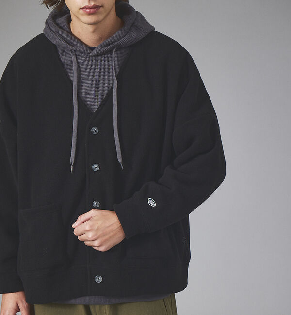 ABAHOUSE「【WEB限定】Discusマイクロフリース オーバーサイズカーディガン」|カーディガン|