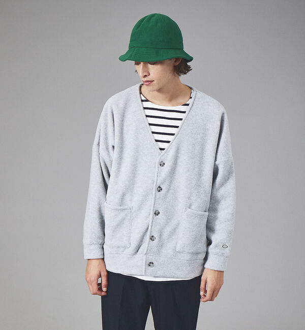 ABAHOUSE「【WEB限定】Discusマイクロフリース オーバーサイズカーディガン」|カーディガン|グレー