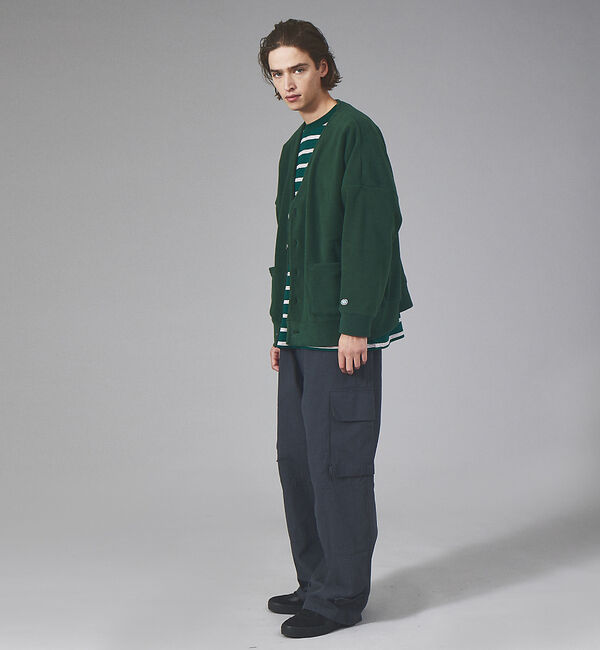 ABAHOUSE「【WEB限定】Discusマイクロフリース オーバーサイズカーディガン」|カーディガン|