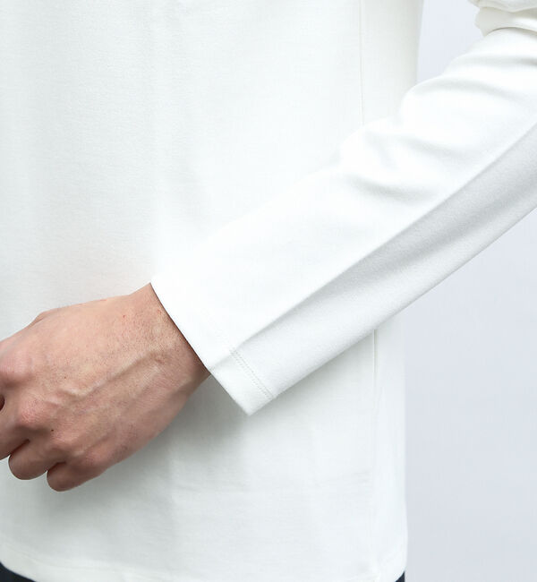 ABAHOUSE「【フロントパイピング】切り替え ポンチ ロングスリーブTシャツ」|Tシャツ・カットソー|