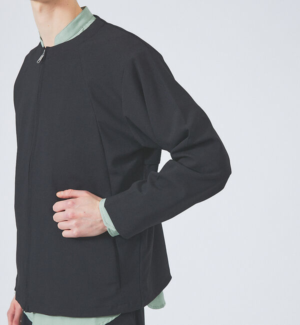 ABAHOUSE「【セットアップ対応】ノーカラー ジップ 　ブルゾン」|ブルゾン・スタジャン|