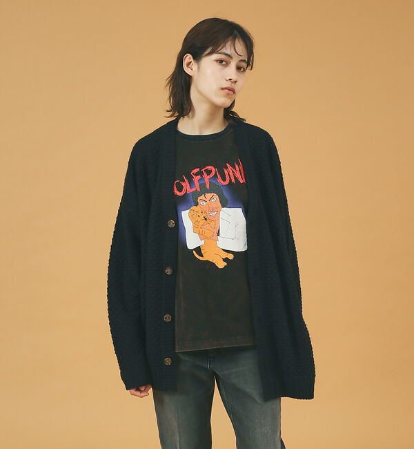 ABAHOUSE「【WEB限定】リップル編みVネックカーディガン/ アンサンブル/ユニセックス/R」|カーディガン|