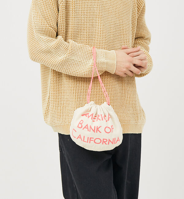ABAHOUSE「BANK BAG SERIES/CANVAS/BANK OF CALIFORNI」|ショルダー・メッセンジャー|ピンク