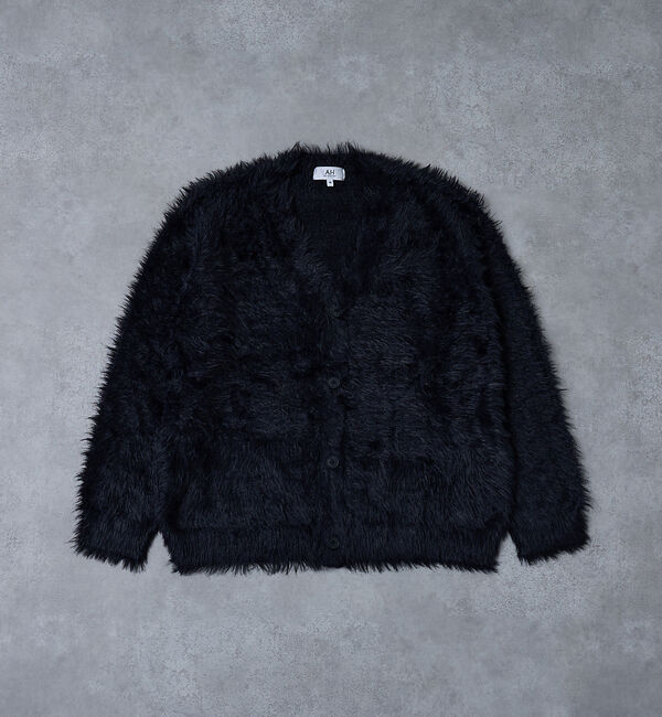 ABAHOUSE「【AH ABAHOUSE】ロングシャギー ニットカーディガン」|カーディガン|