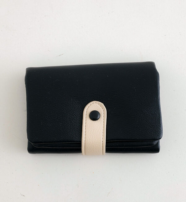 Rouge vif「【mienx un】財布/ウォレット/コンパクト/三つ折り」|財布|ブラック