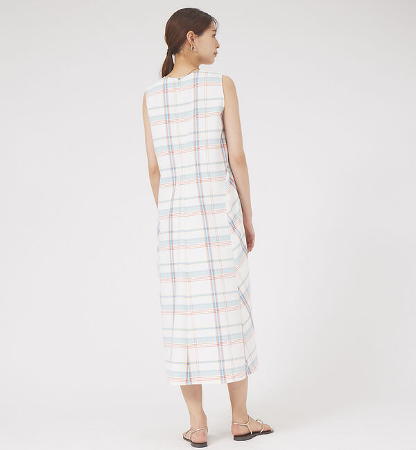 qualite「チェックフレアワンピース」|ワンピース|