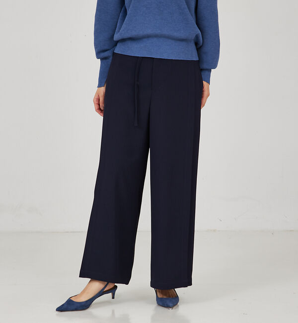 qualite「ベルテッドワイドフレアパンツ」|その他|