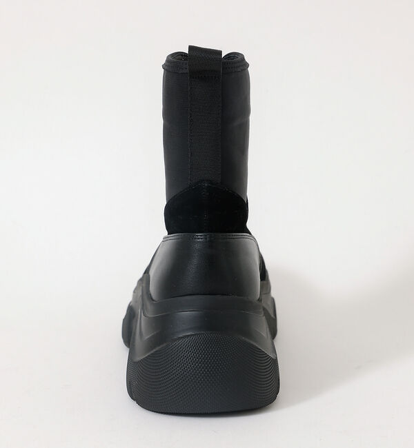 AU BANNISTER「【LAROUTE/軽量】フロントジップ 厚底ブーツ」|ショートブーツ|