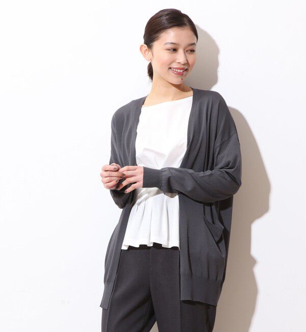  「サマーカーディガン」|カーディガン|チャコールグレー