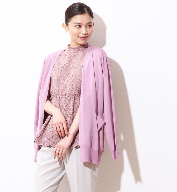  「サマーカーディガン」|カーディガン|ピンク