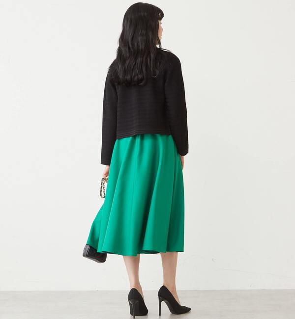 TIARA「ヘリンボーンショートカーディガン」|カーディガン|