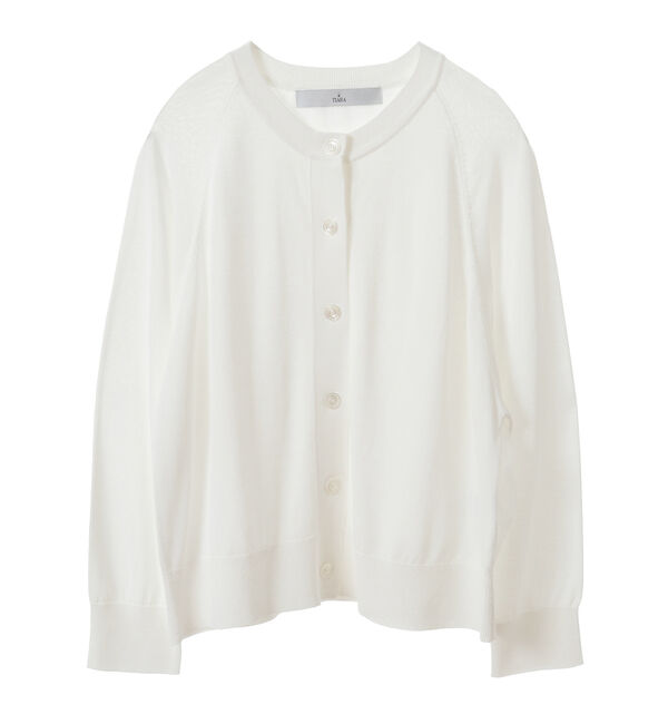 TIARA「バックチュールカーディガン」|カーディガン|