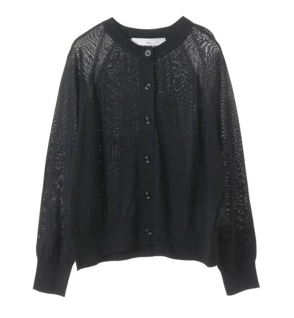 TIARA「バックチュールカーディガン」|カーディガン|