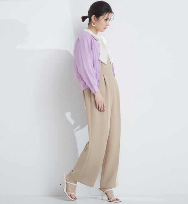 TIARA「バックチュールカーディガン」|カーディガン|