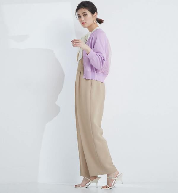 TIARA「バックチュールカーディガン」|カーディガン|