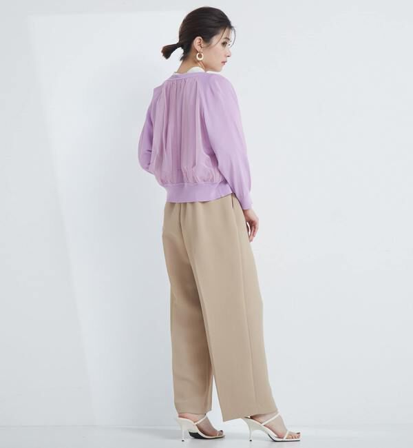 TIARA「バックチュールカーディガン」|カーディガン|