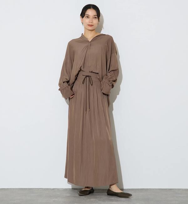 Liesse「割繊ギャザースキッパーブラウス」|シャツ・ブラウス|