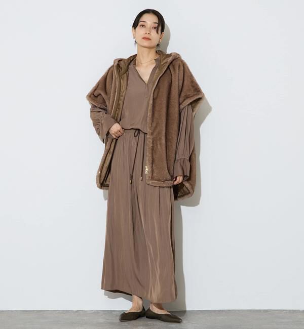 Liesse「割繊ギャザースキッパーブラウス」|シャツ・ブラウス|