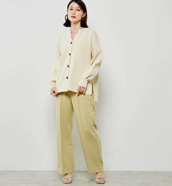 Soffitto「サイドスリットオーバーサイズニットカーディガン」|カーディガン|